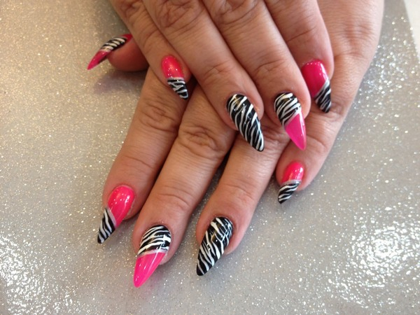 Black Stiletto Nails