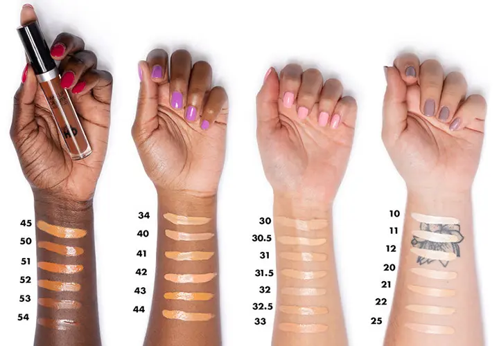 makeup kits different concealer shades